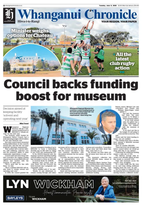 Cover of Whanganui Chronicle