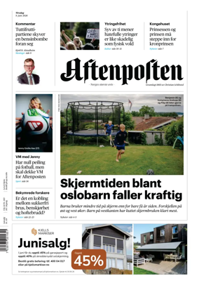 Cover of Aftenposten