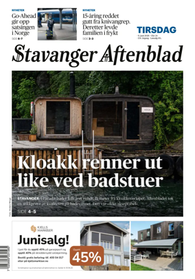 Cover of Stavanger Aftenblad