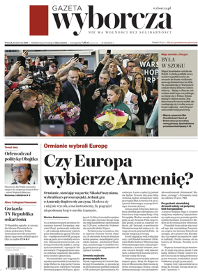 Cover of Gazeta Wyborcza