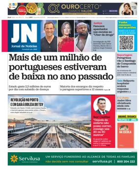 Cover of Jornal de Noticias