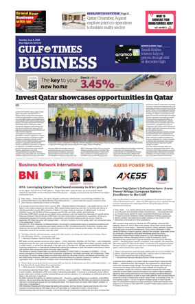 Cover of Gulf Times Business