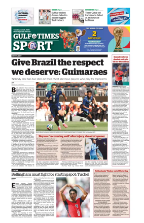Cover of Gulf Times Sport