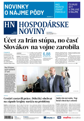 Cover of Hospodarske noviny