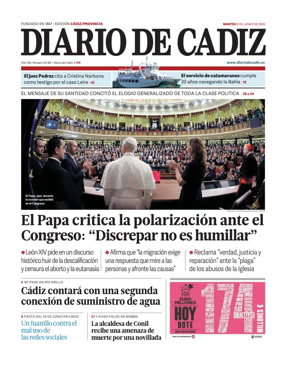 Cover of Diario de Cadiz
