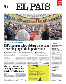 Cover of EL PAIS primera edicion