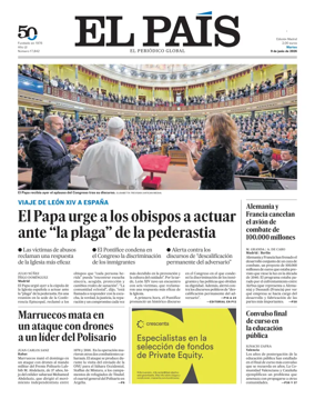 Cover of El Pais Madrid