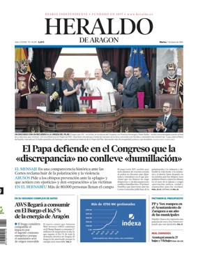 Cover of Heraldo de Aragon