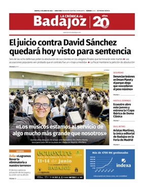 Cover of La Cronica de Badajoz BE