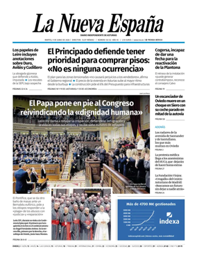 Cover of La Nueva Espana (Oviedo)