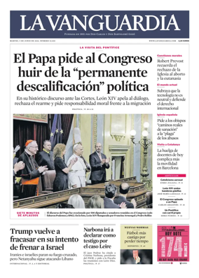 Cover of La Vanguardia