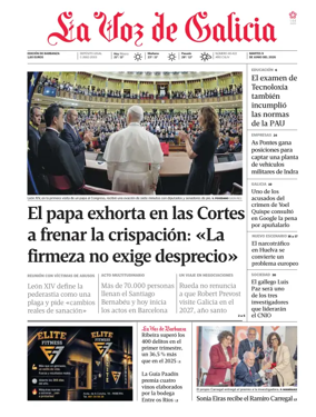 Cover of La Voz de Galicia (Barbanza)