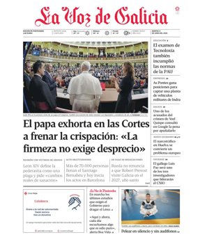 Cover of La Voz de Galicia (Pontevedra)