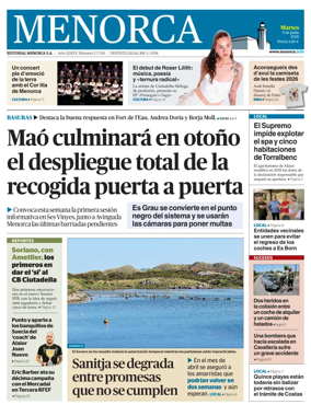 Cover of Menorca Diario Insular