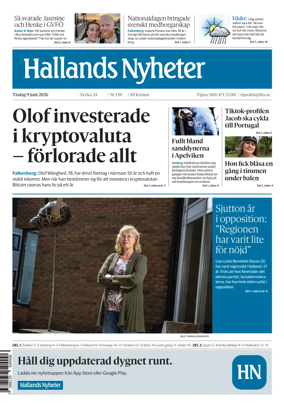 Cover of Hallands Nyheter