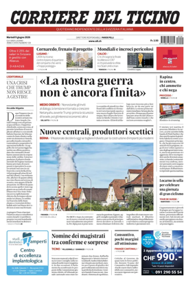 Cover of Corriere del Ticino