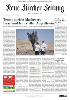 Cover of Neue Zurcher Zeitung