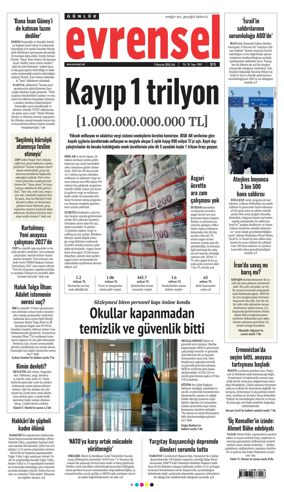 Cover of Evrensel Gazetesi