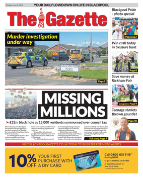 Cover of Blackpool Gazette