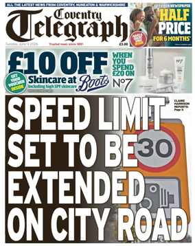 Cover of Coventry Telegraph
