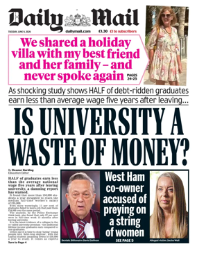 Cover of Daily Mail