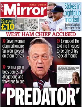 Cover of Daily Mirror
