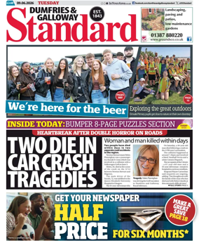Cover of Dumfries & Galloway Standard