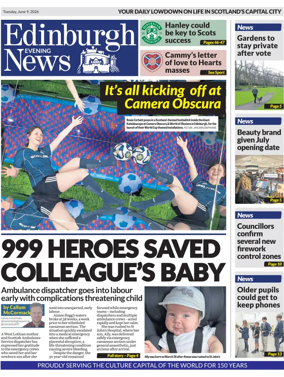 Cover of Edinburgh Evening News