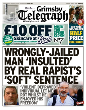 Cover of Grimsby Telegraph