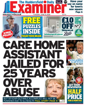 Cover of Huddersfield Daily Examiner