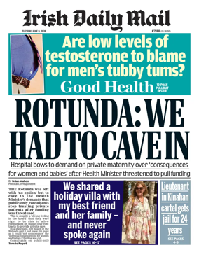 Cover of Irish Daily Mail