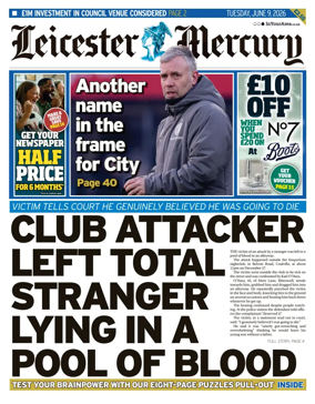 Cover of Leicester Mercury