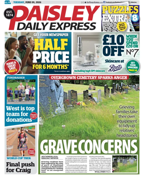 Cover of Paisley Daily Express