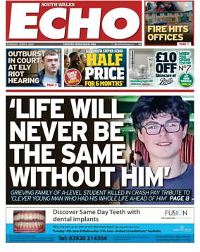 Cover of South Wales Echo