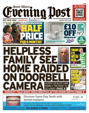 Cover of South Wales Evening Post