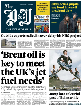 Cover of The Press and Journal (Aberdeen and Aberdeenshire)