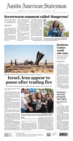 Cover of Austin American-Statesman