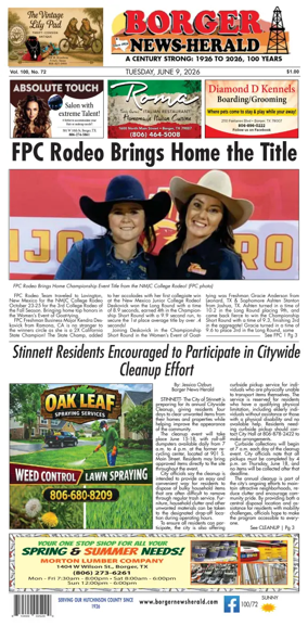 Cover of Borger News-Herald