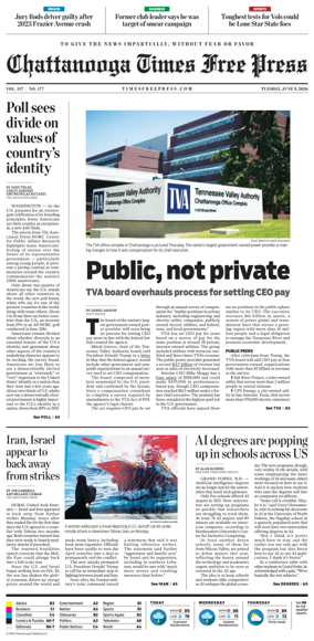 Cover of Chattanooga Times Free Press