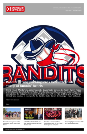 Cover of East Idaho News