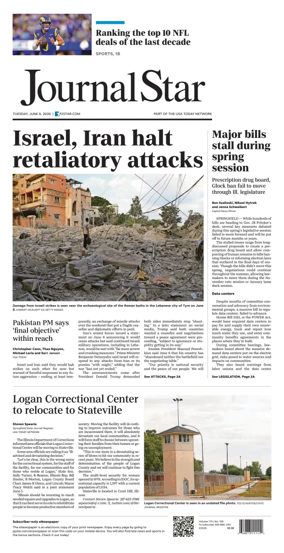 Cover of Journal Star (Peoria)