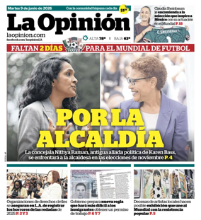 Cover of La Opinion