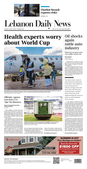 Cover of Lebanon Daily News