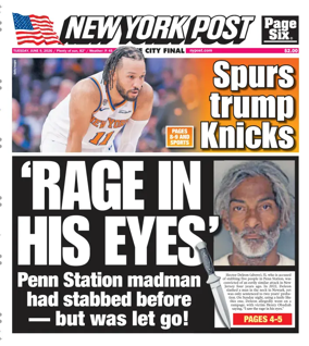 Cover of New York Post