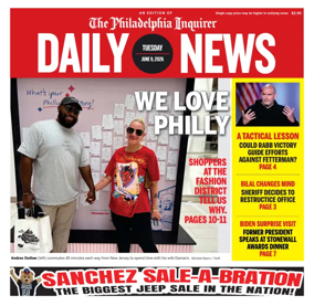 Cover of Philadelphia Daily News