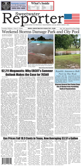 Cover of Sweetwater Reporter