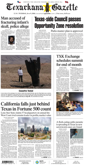 Cover of Texarkana Gazette