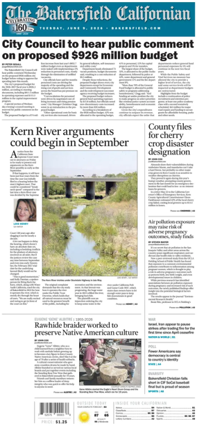 Cover of The Bakersfield Californian