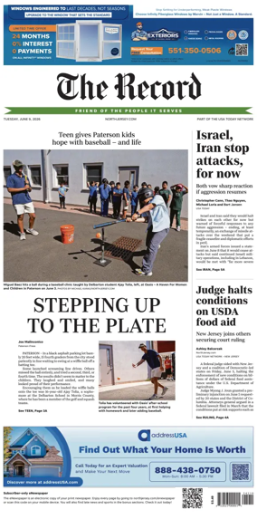 Cover of The Bergen Record