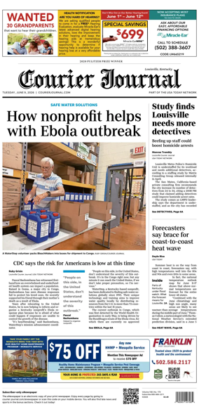 Cover of The Courier-Journal (Louisville)